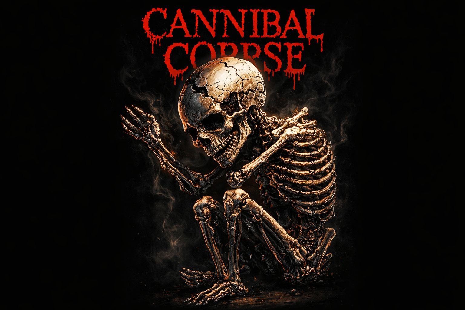 Двусторонний флаг Cannibal Corpse размером 90 на 140 см